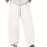 Kaeli | Wide Cropped Trousers with a Petal Hem