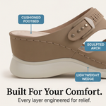 Clementine | Orthopaedic Wedge Sandals with Twin Straps