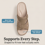 Clementine | Orthopaedic Wedge Sandals with Twin Straps