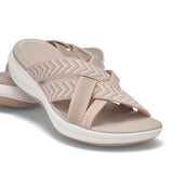 Belinda | Crossover Slide Sandals with a Cushioned Footbed