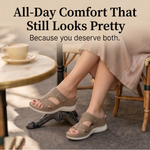 Clementine | Orthopaedic Wedge Sandals with Twin Straps