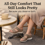 Clementine | Orthopaedic Wedge Sandals with Twin Straps