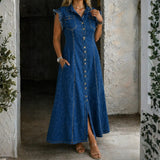 Sleeveless Denim Dress