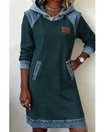 Irene | Hooded Denim Dress