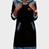 Irene | Hooded Denim Dress