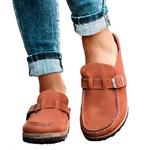 Frederica | Closed-Toe Clogs with a Buckle Strap