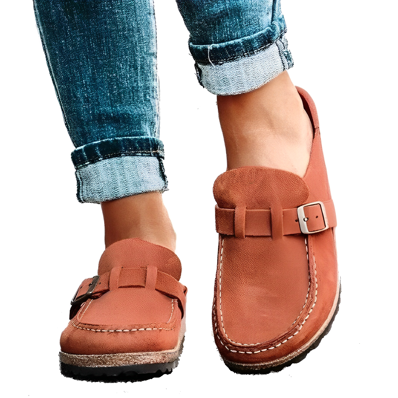 Frederica Orthopedic Comfort Sandals Orange, photo studio