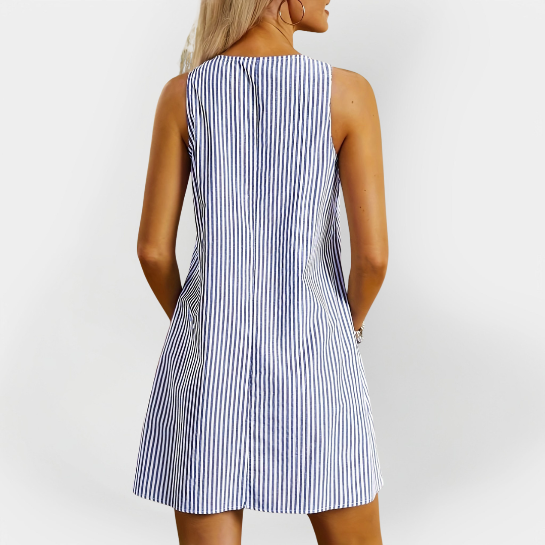 Strapless Ribbed Dress