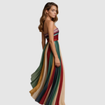 Sarah | Sleeveless Colourful Dress