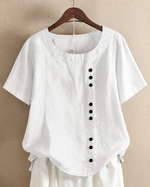 Ursula | Asymmetric Button Blouse