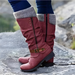 Kaia | Orthopaedic Knee-High Boots with a Knit Cuff
