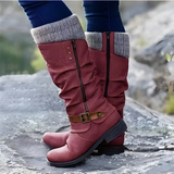 Kaia | Orthopaedic Knee-High Boots with a Knit Cuff