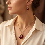 Sile | Ruby Twisted Heart Set