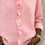 Hope | Refined Ruffled V-Neck Blouse