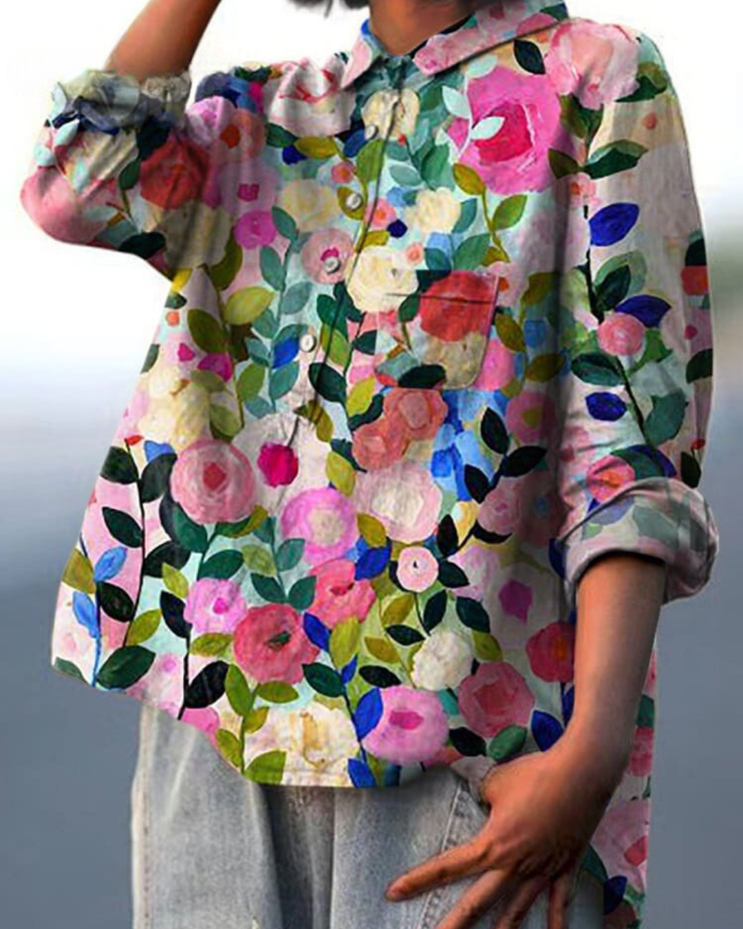 Andie | French Vintage Floral Blouse