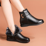 Lotte | Orthopaedic Winter Ankle Boots with a Buckled Strap