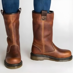 Lilia | Pull-On Lined Winter Boots with a Fold-Down Cuff