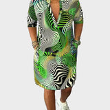 Mary | Colourful V-Neck Dress