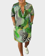 Mary | Colourful V-Neck Dress