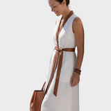 Lydia | Midi Dress with Contrast Detail