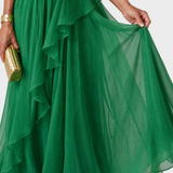 Talia | Maxi Dress with Cascading Ruffles