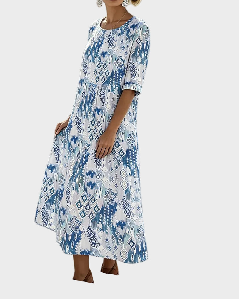 Emma | Light and Flowy Floral Midi Dress