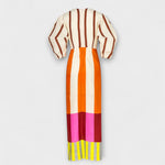 Kayla | Low-Neck Maxi Dress with Balloon Sleeves