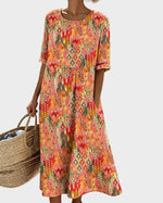 Emma | Light and Flowy Floral Midi Dress