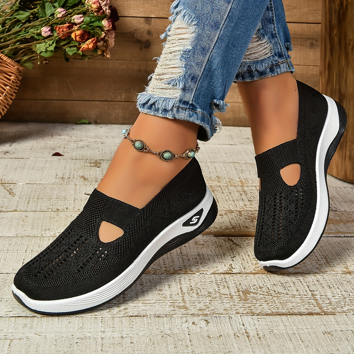 Carry Orthopaedic Slip-On Shoes Red, photo studio