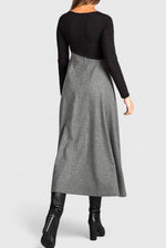 Elegant Long-Sleeve Maxi Dress