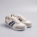 Luna | Retro Tie-Up Sneakers with Side Stripes