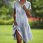 Adele | Women's Elegant V-Neck Summer Dress