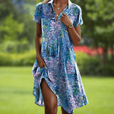 Adele | Women's Elegant V-Neck Summer Dress