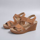 Fleur | Wedge Sandals with Cut-Out Straps