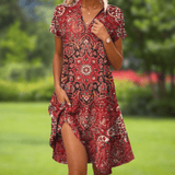 Adele | Women's Elegant V-Neck Summer Dress