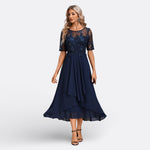Mariana | Short-Sleeve Lace Dress