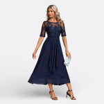 Mariana | Short-Sleeve Lace Dress