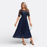 Mariana | Short-Sleeve Lace Dress