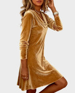 Rosina | Flowy Velvet Dress