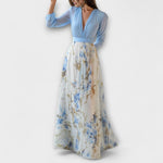 Harper | Shimmering Floral Maxi Dress