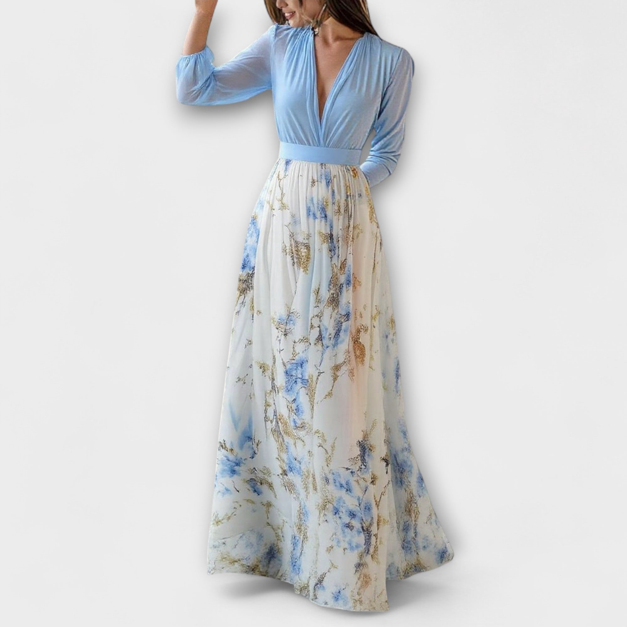 Harper | Shimmering Floral Maxi Dress