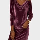 Rosina | Flowy Velvet Dress