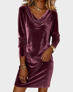 Rosina | Flowy Velvet Dress