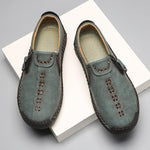 June | Stitched Slip-On Shoes with a Side Zip