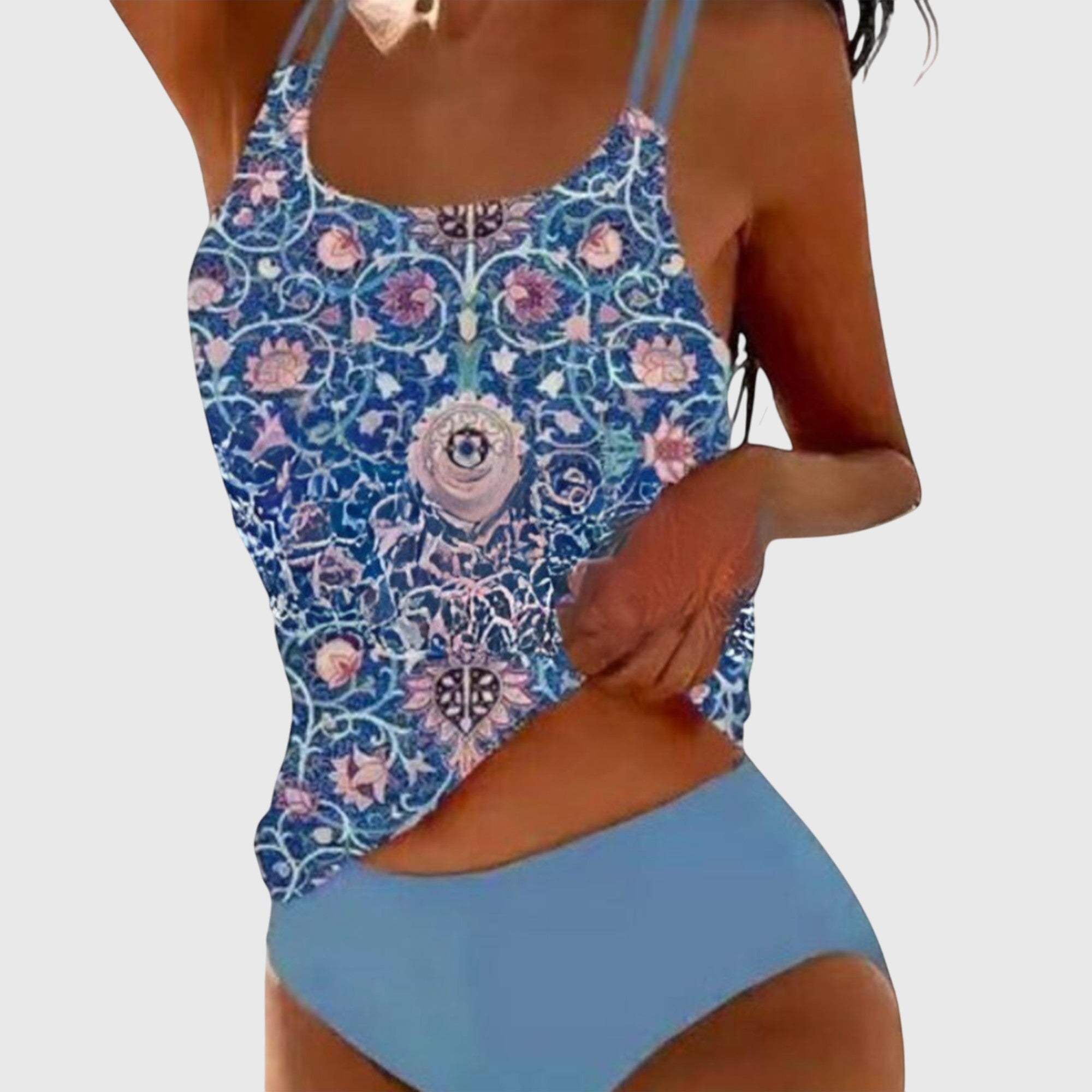 Swimsuit Set Dark Blue, studio photo