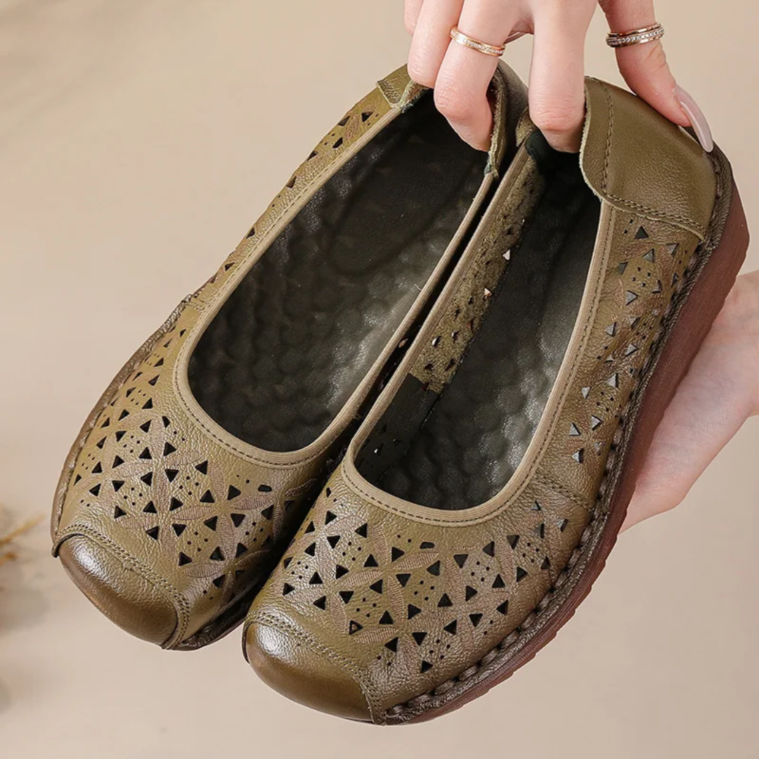 Mariel Orthopedic Walking Shoes Green, photo studio