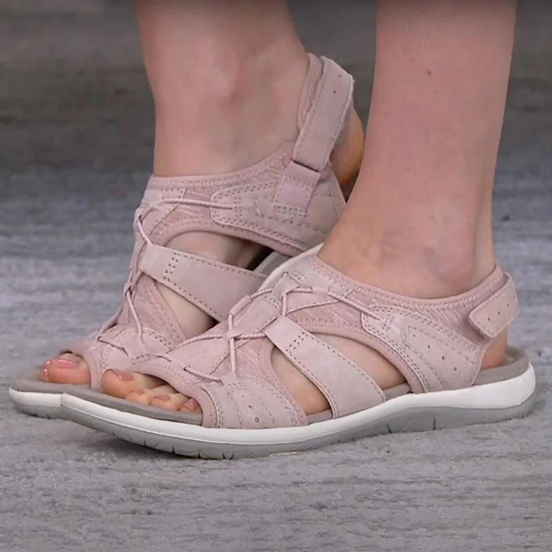 Ursula Orthopaedic Sandals Pink, photo studio