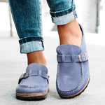 Frederica | Closed-Toe Clogs with a Buckle Strap