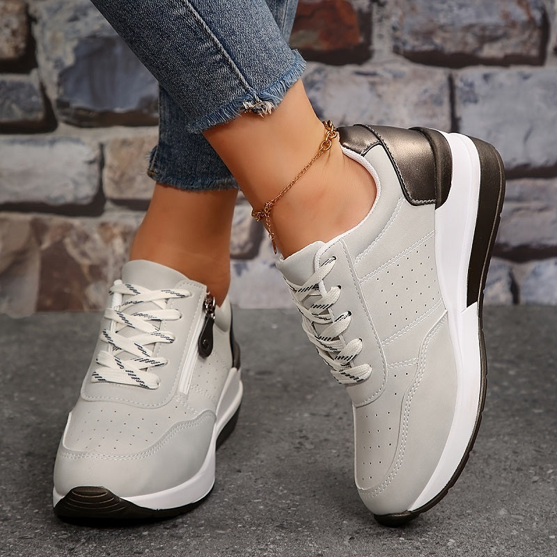 Emerie Orthopedic Sneakers Grey, photo studio