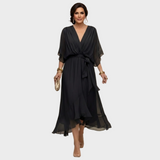Monica | V-Neck Chiffon Dress